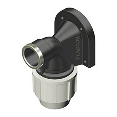 Plasson 20mm x 1/2" Wall Plate Elbow (pp)