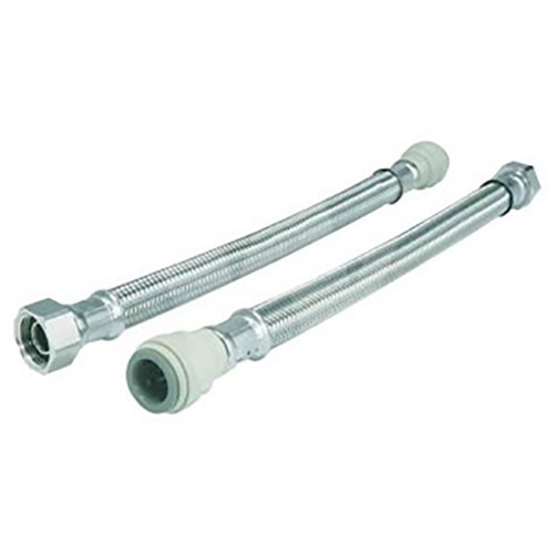 JG Speedfit 15mm x 1/2" Braided Flexi Hose & Union Nut