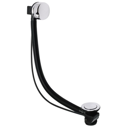 Embrass Peerless 1 1/2" Chrome Deluxe 36" Extended Bath Pop Up Waste and Overflow