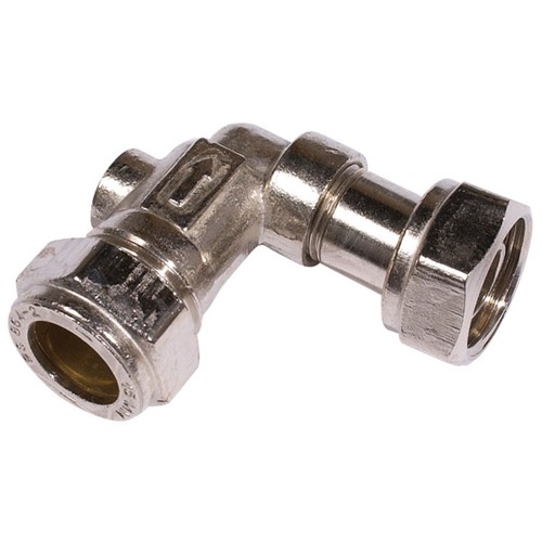 Express Chrome Angled Service Valve 15mm x 1/2"