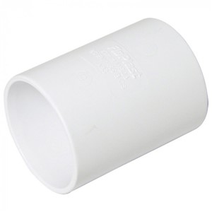 Floplast ABS Solvent Weld 50mm Straight Coupling - White