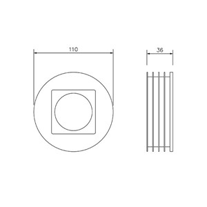 Express Underground Drainage 110mm Universal Rainwater Square / Round Adaptor