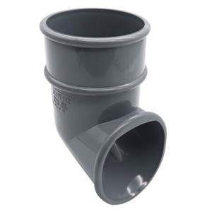 Floplast 68mm Round Downpipe Shoe - Grey - RB3G