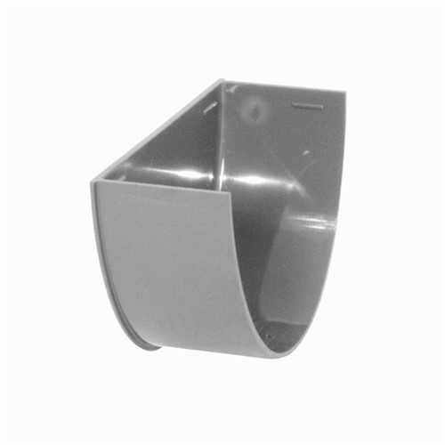 Floplast Half Round 112mm Internal Stopend - Grey - RE2G