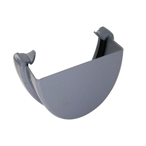 Floplast Hi-Cap 115mm Rainwater External Stopend - Grey - REH1G