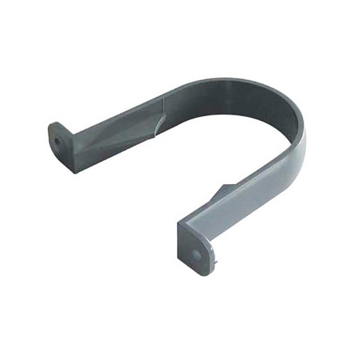 Floplast 68mm Round Downpipe Pipe Clip - Grey - RC1G