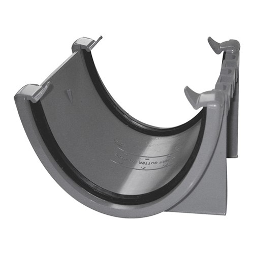Floplast Hi-Cap 115mm Rainwater Union Bracket - Grey - RUH1G