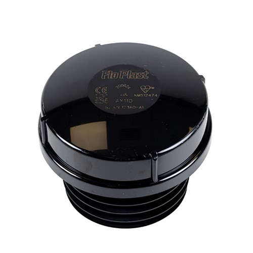 Express Push Fit External Air Admittance Valve 110mm - Black