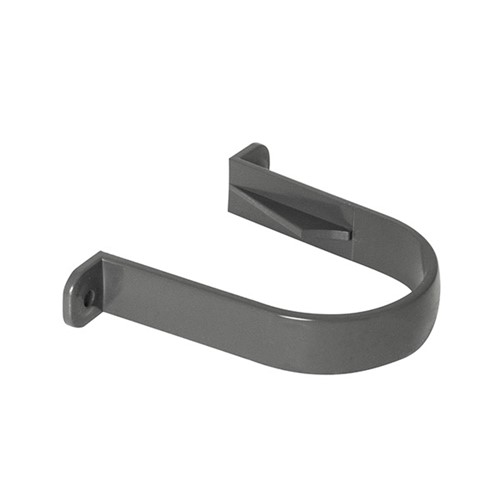 Floplast 68mm Round Downpipe Pipe Clip - Anthracite - RC1