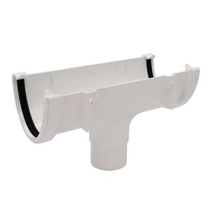 Floplast Hi-Cap 115mm 68mm Running Outlet - White