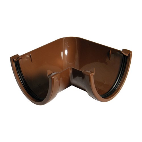 Floplast Hi-Cap 115mm 90 Degree Angle - Brown