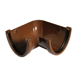 Floplast Hi-Cap 115mm 90 Degree Angle - Brown