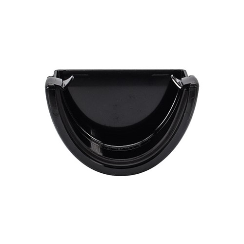 Floplast Hi-Cap 115mm Rainwater External Stopend - Black