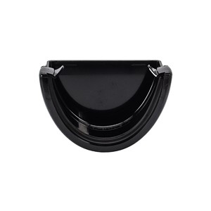 Floplast Hi-Cap 115mm Rainwater External Stopend - Black