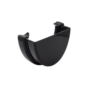 Floplast Hi-Cap 115mm Rainwater External Stopend - Black