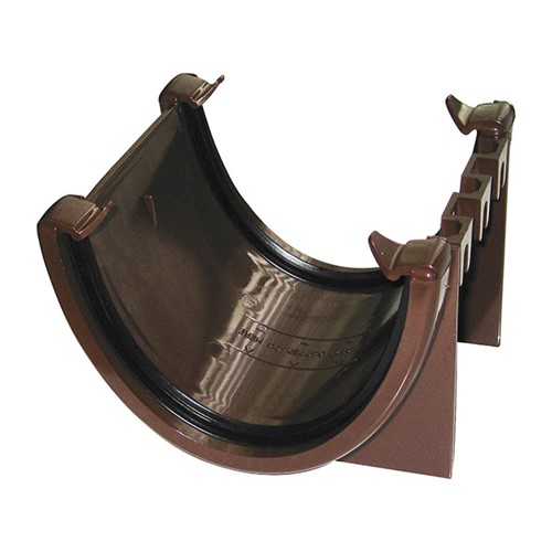 Floplast Hi-Cap 115mm Union Bracket - Brown