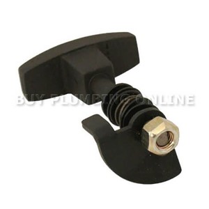 Dunsley Highlander 8 & 10 Stove Door Knob Handle Assembly Black - 02365