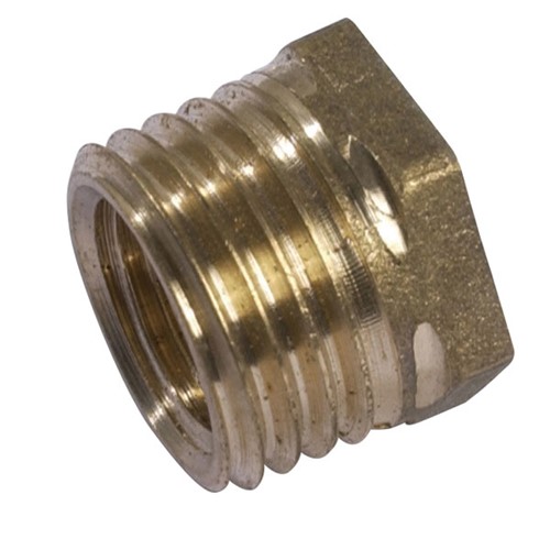 Express 1 1/2" x 1 1/4" Brass Hex Reducing Bush