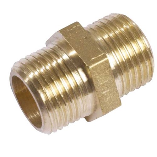 Express 1" Brass Hex Nipple