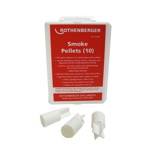 Rothenberger Hand Held Smoke Pellets Tube of 10