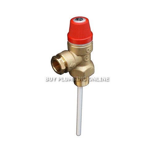 Albion / Range 7 Bar 90 Degree Temperature & Pressure Relief Valve - TS202