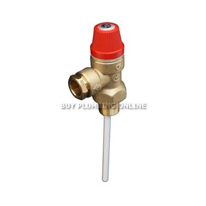 Albion / Range 7 Bar 90 Degree Temperature & Pressure Relief Valve - TS202