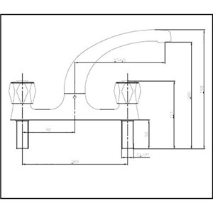 Alliance Skara Standard Deck Sink Mixer Chrome - 10035