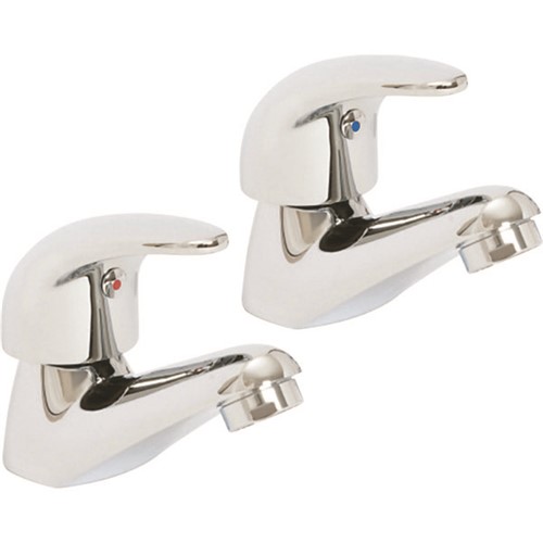 Alliance Barra Pair Basin Taps Chrome - 21010