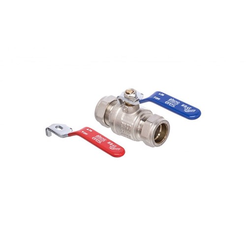 Altecnic Eres 15mm Red / Blue Lever Ball Valve - ER-15MMBV