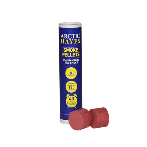 Arctic 13g Red Smoke Pellets - Tube 6