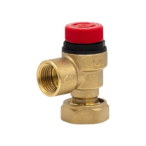 Altecnic 15mm 6 Bar Pressure Relief Valve with Loose Nut Connection - A311501CST