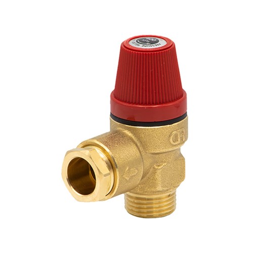 Altecnic 312 Series 1/2" M x F 4 Bar Safety Pressure Relief Valve - 312405CST