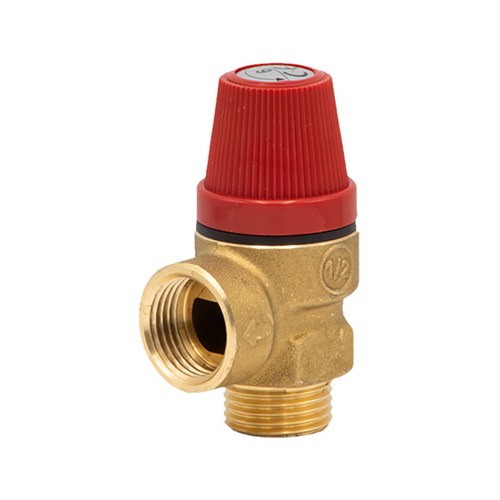 Altecnic 312 Series 1/2" M x F 6 Bar Pressure Relief Valve - 312460CST