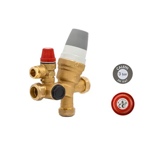 Caleffi 22mm 1 Piece 6 Bar Multibloc Inlet Control Valve - F0001525