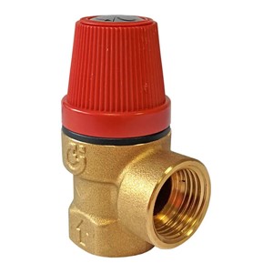 Caleffi 311 Series 1/2" F x 1/2" F 6 Bar Pressure Relief Valve - 311460