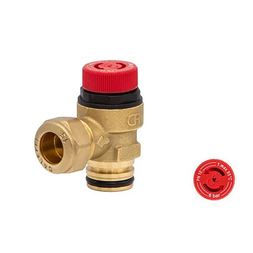 Caleffi Circlip 6 Bar Pressure Relief Valve - F0000412