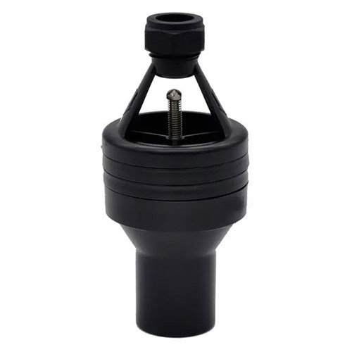 Hotun Hiflo 100C 15mm x 32mm Dry Trap Tundish Black - HHB100C