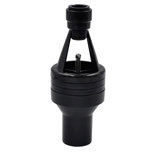 Hotun Hiflo SF 15mm x 32mm Push Fit Dry Trap Tundish Black - HHBSF15-32