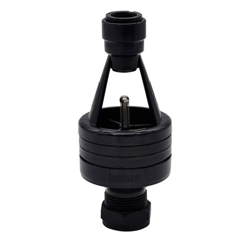 Hotun SF 15mm x 22mm Push Fit Dry Trap Tundish Black - HBSF15-22