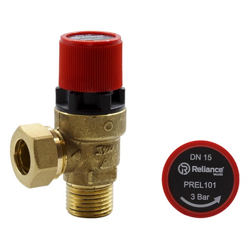 McDonald Water PREL 1/2" x 15mm 3 Bar Expansion Relief Valve - WUVER3