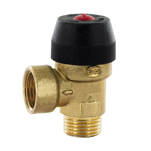Officine Rigamonti Light Model 0485 Series 1/2" MBSP x 1/2" FBSP 3 Bar Pressure Relief Valve - 0485.130