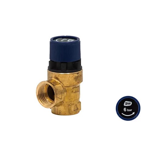 RWC 102 Series 1/2" F x F 6 Bar Pressure Relief Valve - PREL102002