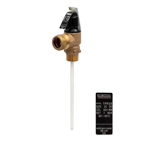 RWC TPR28 7 Bar Pressure & Temperature Relief Valve - PTEM100050