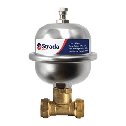 Strada 0.16ltr Shock Arrestor 1/2" MBSP with 15mm Tee - SPSA-03