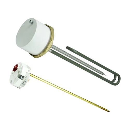 Advanced Water Universal 14" 1 3/4" Incoloy Immersion Heater with 3kw Thermostat - 584-255-1601