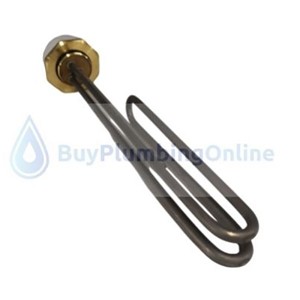 Thermowatt 14" 3kw Incalloy Immersion Heater Element & Thermostat - RTIH34016