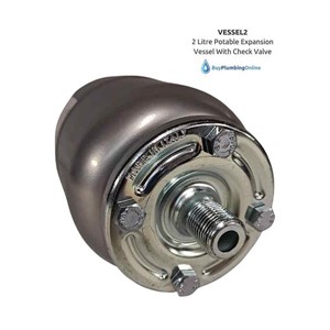 2 Litre Potable Expansion Vessel with Check Valve - 0093800002S