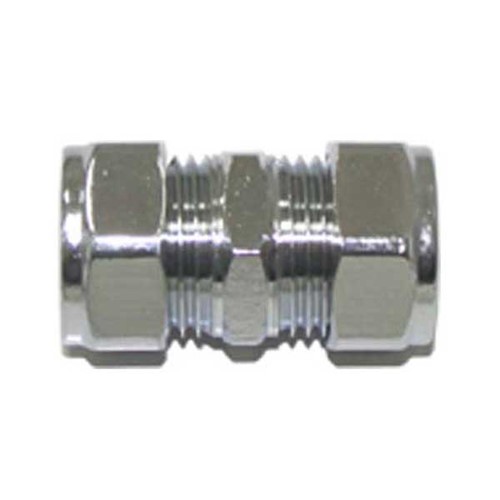 Express Compression Chrome Straight Coupling 28mm