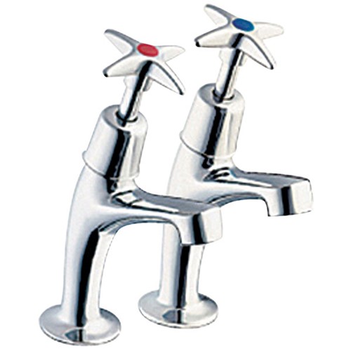 Deva 1/2" Cross Head Sink Taps