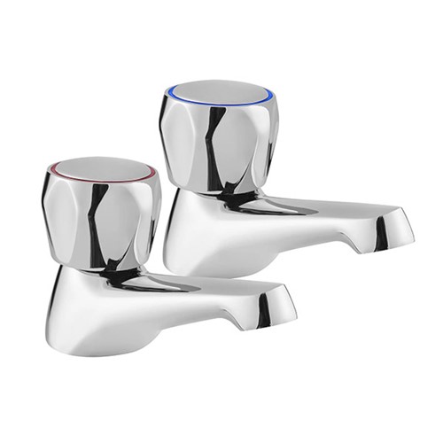 Deva Vitality Round Bath Taps Chrome - VR102